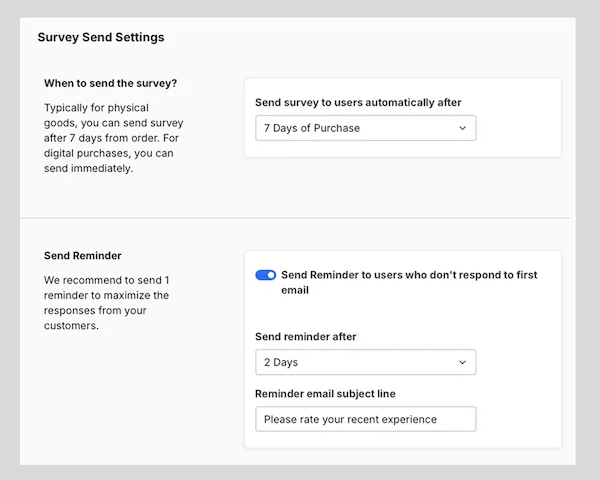 Automate CES survey triggers and reminders on Affiniv